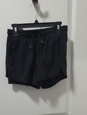 all in motion Black Kids Sz 10/12 Athletic Drawstring Shorts
